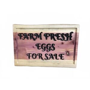 Rustic Farm Fresh Eggs Sign